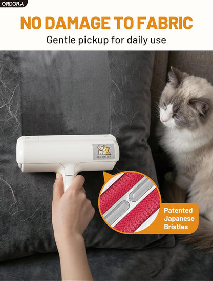Reusable Pet Hair Remover Roller - Portable Lint Roller for Effective Removal of Dog and Cat Hair from Couches, Bedding, Cars, Rugs, and Furniture, No Refills or Batteries Required