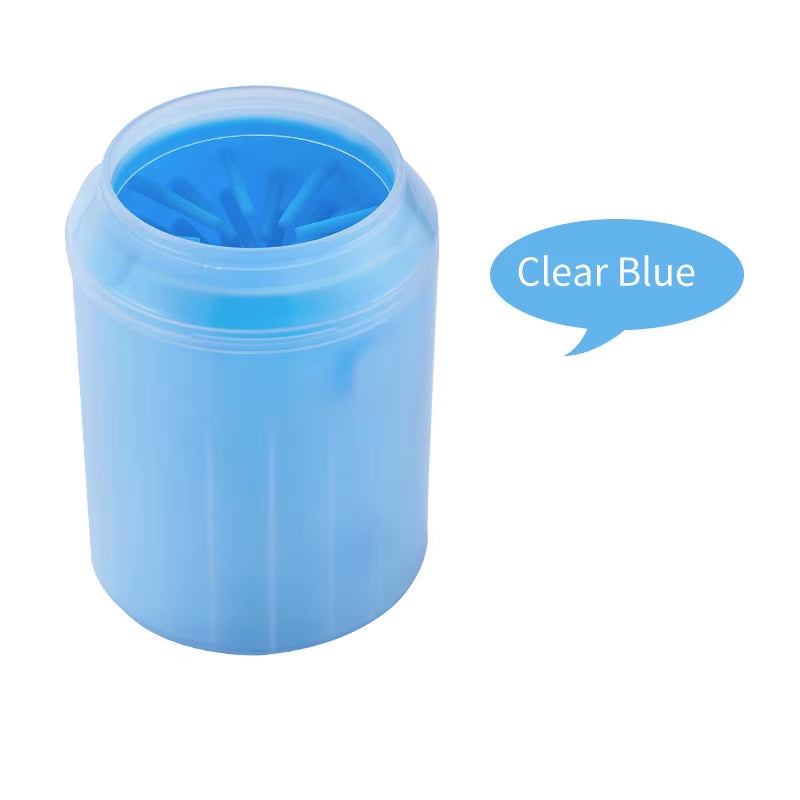 Portable Dog Paw Cleaner with Soft Silicone Combs - Efficient Outdoor Pet Foot Washing Solution
