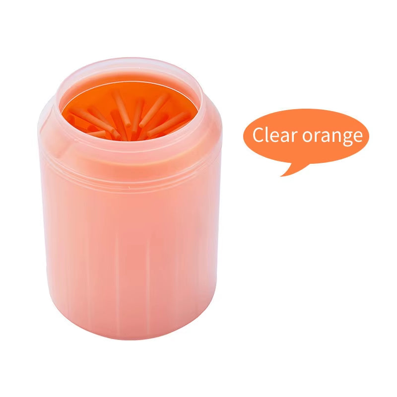 Portable Dog Paw Cleaner with Soft Silicone Combs - Efficient Outdoor Pet Foot Washing Solution