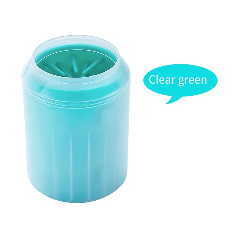 Portable Dog Paw Cleaner with Soft Silicone Combs - Efficient Outdoor Pet Foot Washing Solution