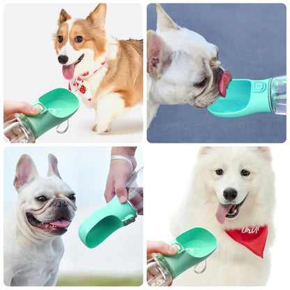 Portable Pet Water Bottle and Feeder for Dogs and Cats - Ideal for Outdoor Travel and Hydration