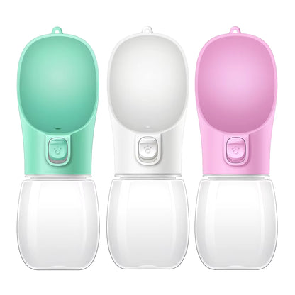 Portable Pet Water Bottle and Feeder for Dogs and Cats - Ideal for Outdoor Travel and Hydration