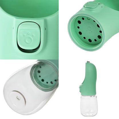 Portable Pet Water Bottle and Feeder for Dogs and Cats - Ideal for Outdoor Travel and Hydration